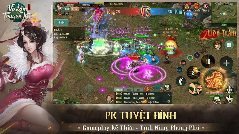 Tro choi vet Võ Lâm Truyền Kỳ 1 Mobile cực kỳ hấp dẫn