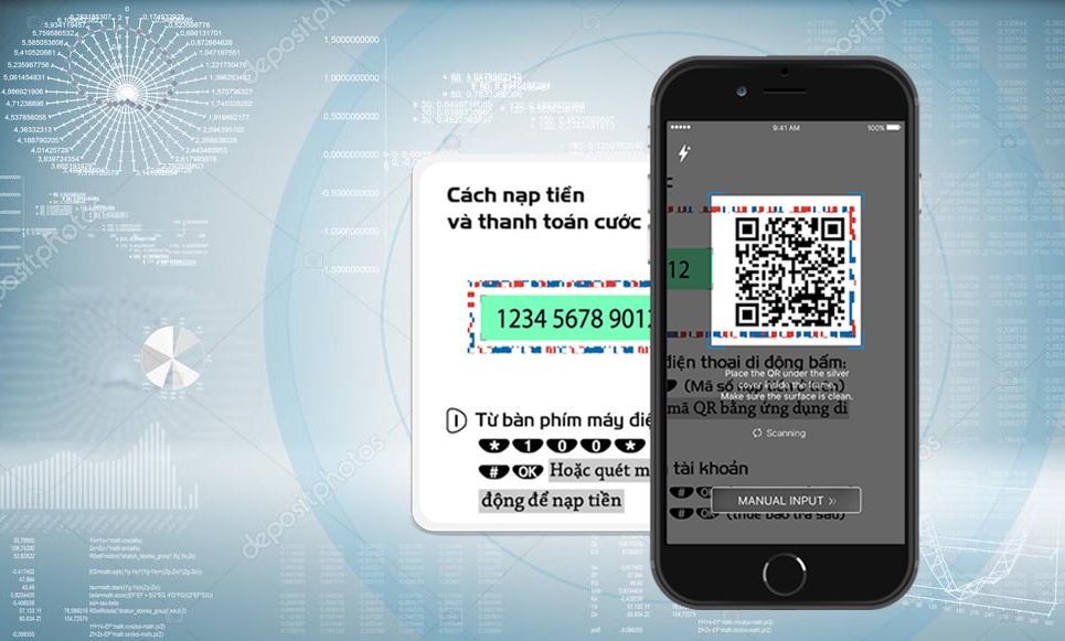 Cách nạp card bằng mã QR: Cách nạp thẻ Viettel, Vina, Mobi