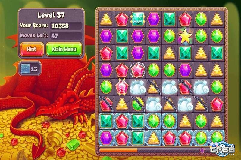 Giao diện Jewels Star đơn giản, trực quan