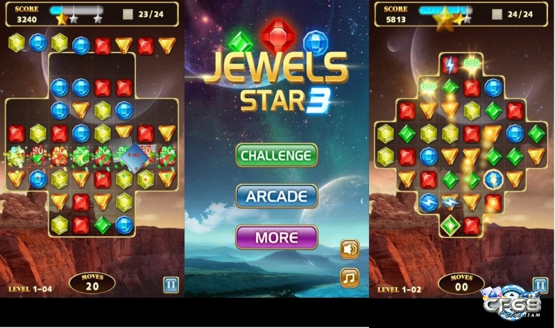 Jewels Star có nhiều cấp độ bí mật