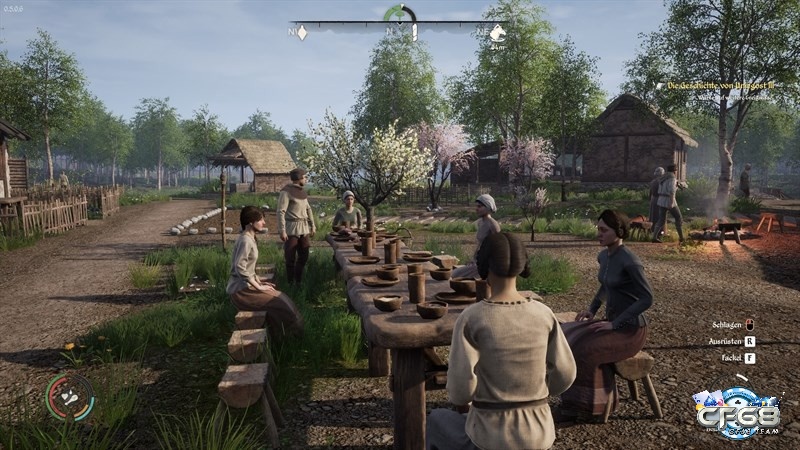 Lối chơi của game medieval dynasty tập trung vào việc phát triển một cuộc sống bền vững