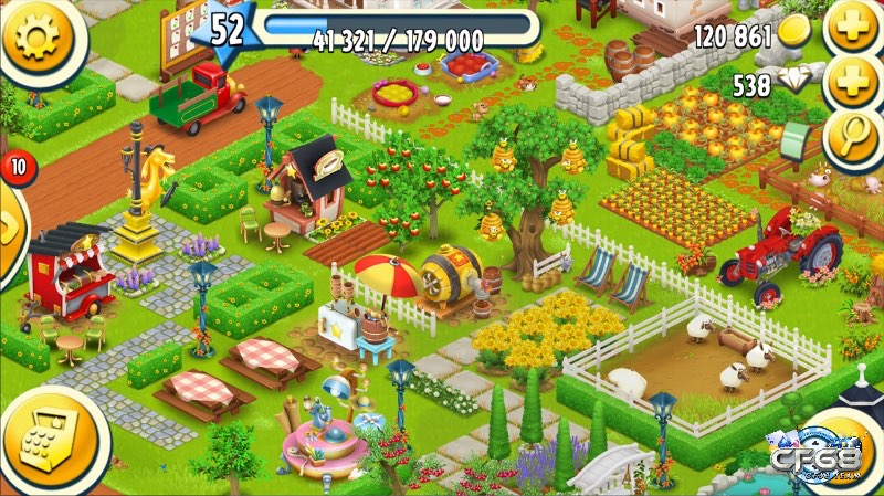Game nông trại như Hay Day cho phép anh em có thể quản lý trang trại và nuôi thú, được nhiều phụ nữ và người lớn tuổi yêu thích