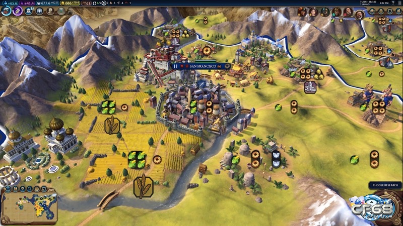 Civilization VI – Game chiến thuật offline cho iOS với lối chơi turn-based sâu sắc, dẫn dắt nền văn minh từ thời tiền sử đến tương lai