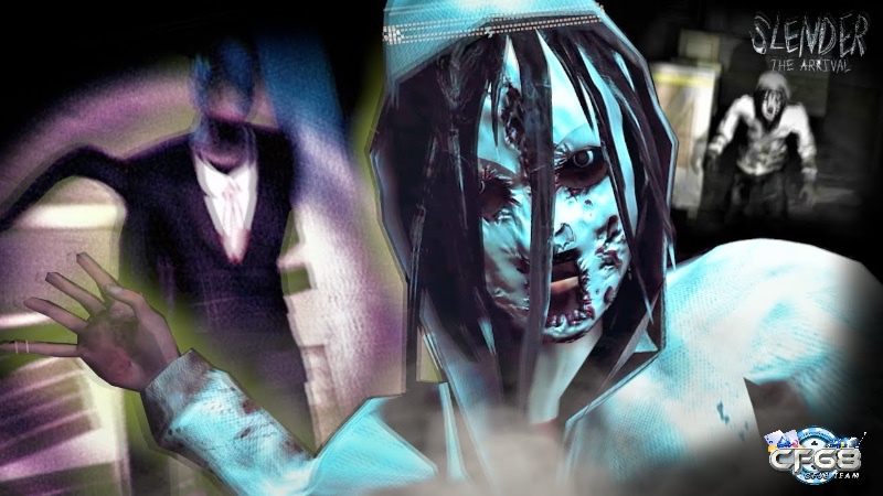 Hiệu ứng ánh sáng và hình ảnh nhiễu giúp tăng độ kinh dị khi Slenderman đến gần.