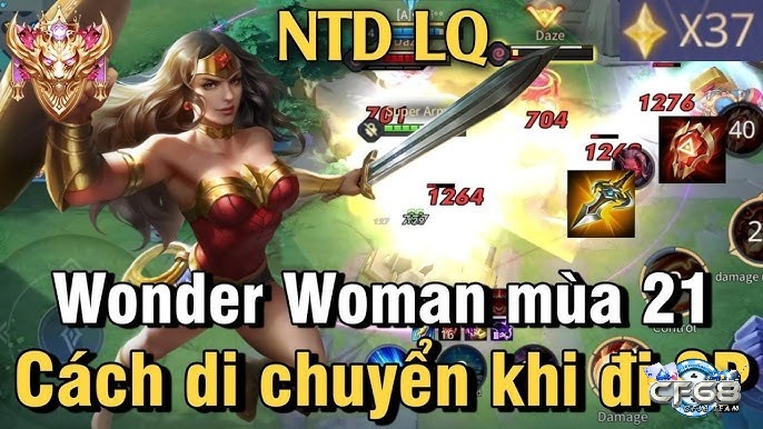 Trận đấu với Wonder Woman mở giao tranh, bảo vệ chủ lực, và hỗ trợ đồng đội.