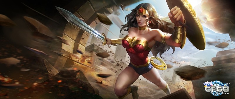 Giao diện Wonder Woman Liên Quân Mobile với tạo hình trung thành nguyên tác DC