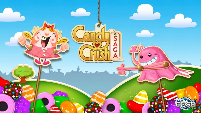 Candy Crush Saga với gameplay đơn giản nhưng gây nghiện cao, người chơi chỉ cần nối các viên kẹo cùng màu để ghi điểm